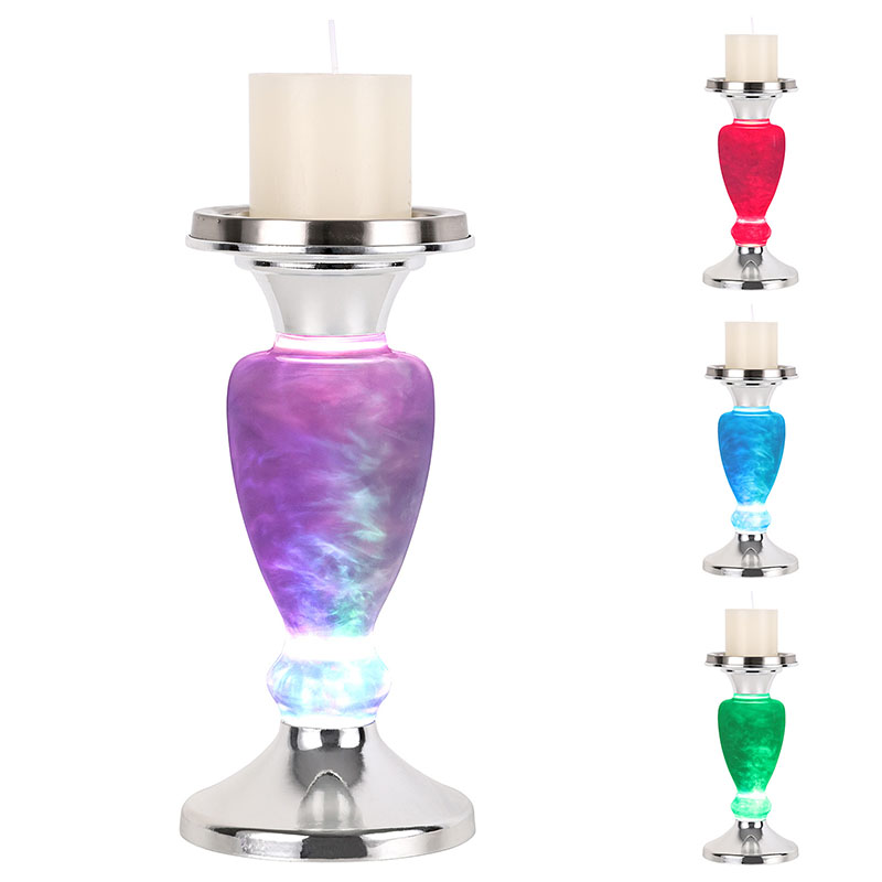 Pochmurne światło nocne ze świecą