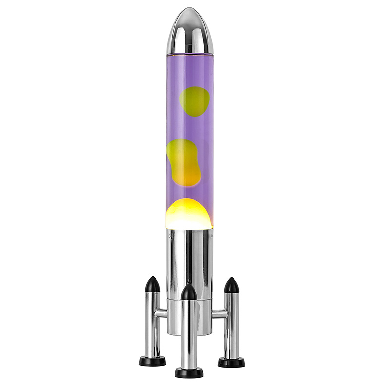 Duża lampa LED Lava z rakietowym kloszem