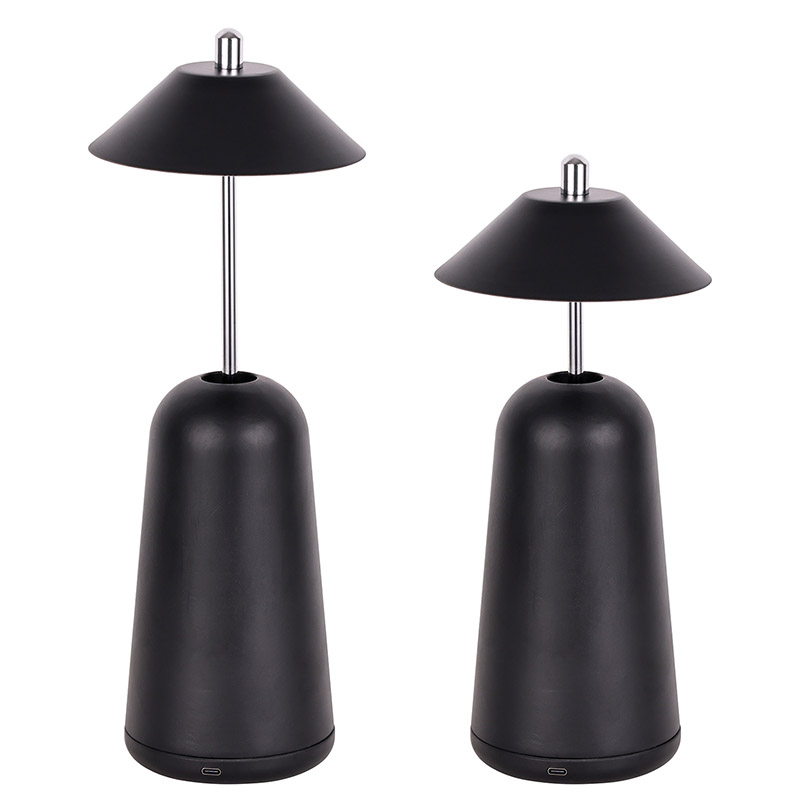 Nowoczesna lampa biurkowa LED z regulacją wysokości klosza