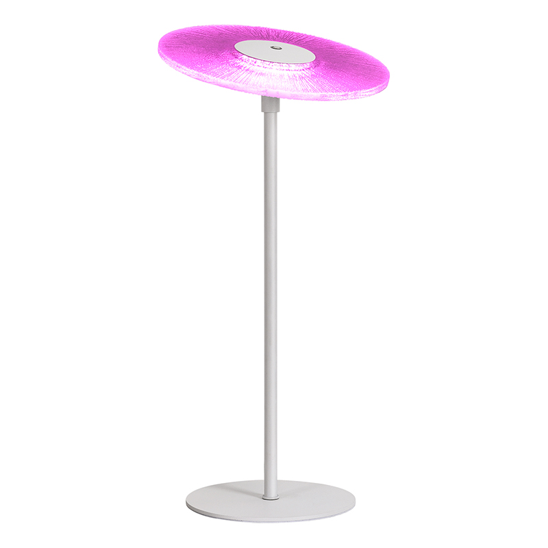 Nowoczesna lampa stołowa LED z kloszem RGB