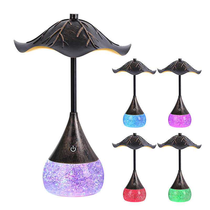 Lampa biurka LED RETOR z brezą brokatową RGB