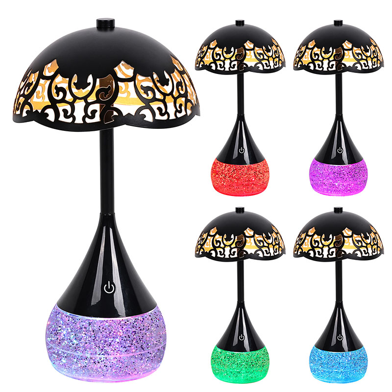 Kolorowa podstawa RGB Lampa biurka LED o kształcie parasola