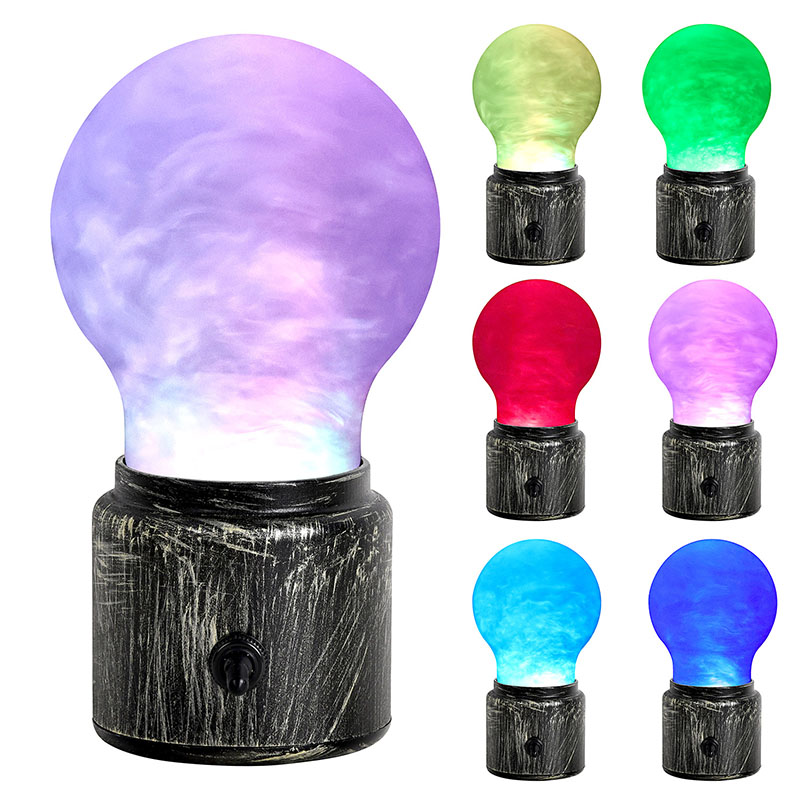 RGB Lampka nocna lampa z dużą żarówką z dużą żarówką