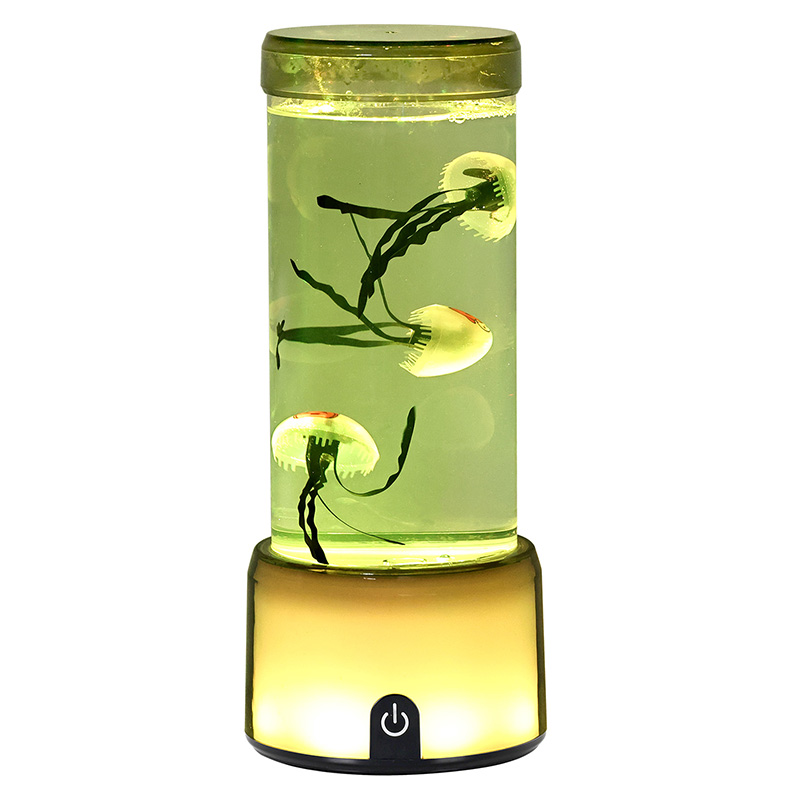 Czarna lampa meduzowa LED RGB